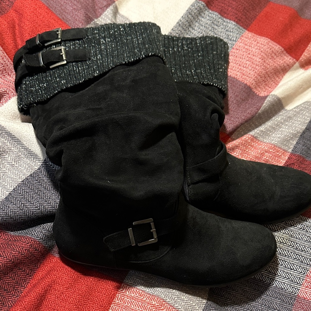 Elegant Black Women's Winter Boots